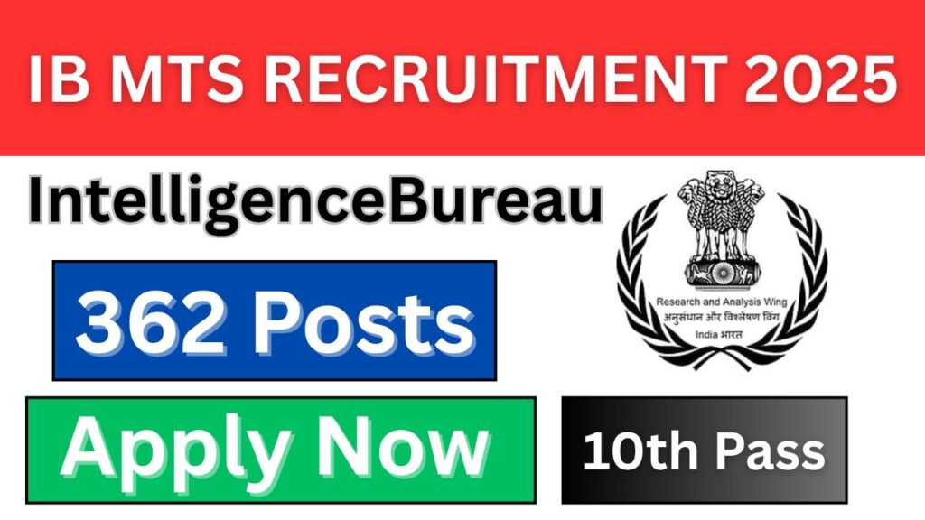 IB MTS Recruitment 2025