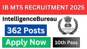 IB MTS Recruitment 2025