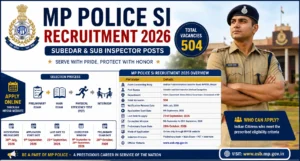 MP Police SI Recruitment 2026